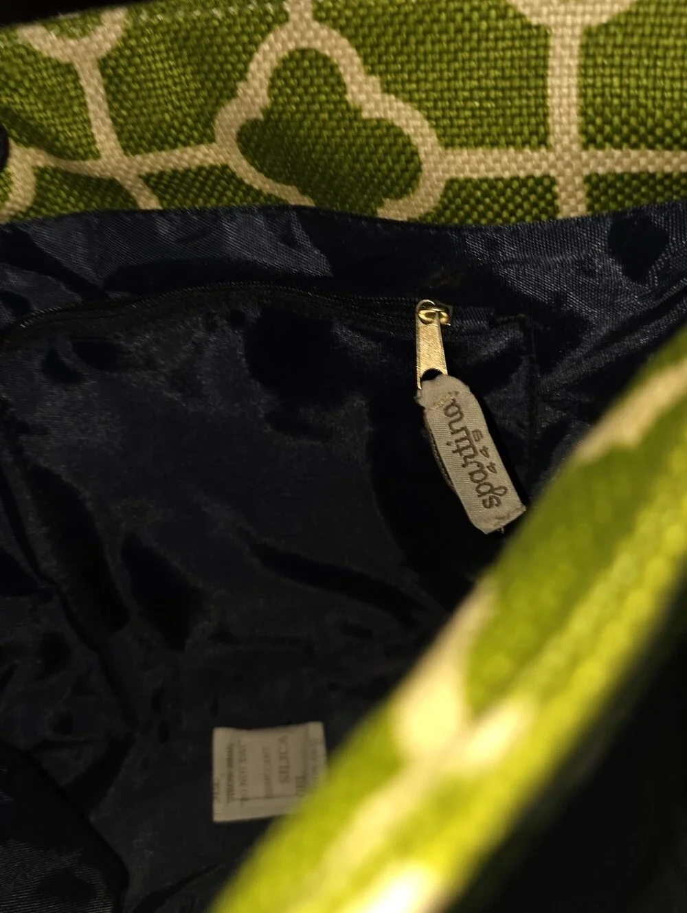 Spartina 449 NWT Club Tote Canvas Linen And Leather